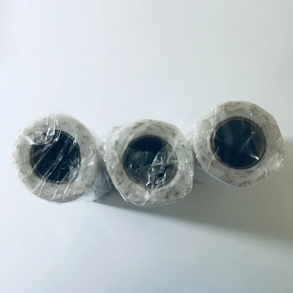 3 Rolls White Mesh Tulle Wide Ribbon with Gold Moons & Stars